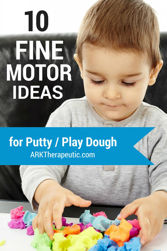 10 Fine Motor Exercises with Putty & Play Dough