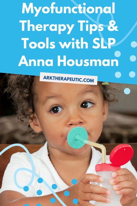 What is Orofacial Myofunctional Therapy? Blog graphic of a little girl drinking with the Bear Bottle. Caption text: What is Orofacial Myofunctional Therapy?