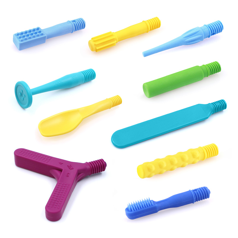 A picture of the Tip Kit which shows 10 of the most popular and versatile tip attachments for the Z-Vibe