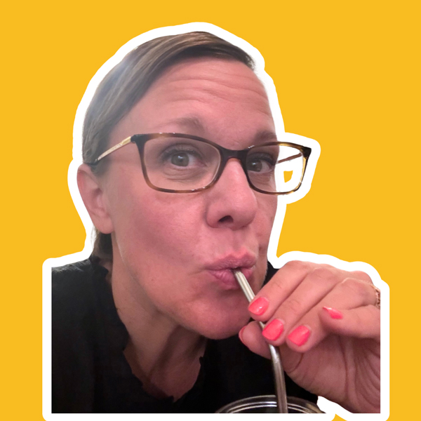 Occupational Therapist Amanda Rae drinking from a straw