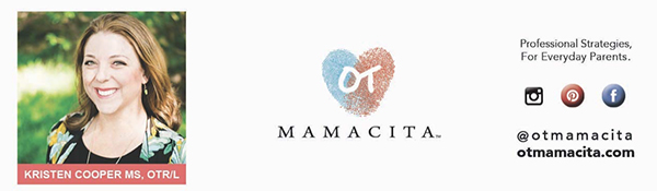 Kristen Cooper, MS, OTR/L - OT Mamacita Bio pic of author and occupational therapist Kristen Cooper