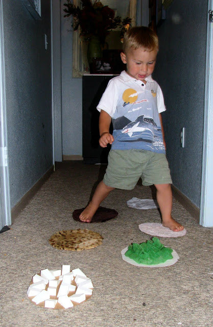 DIY Sensory Textured Mats & Stepping Stones for Feet Sensitivities